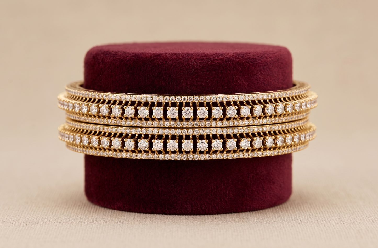 Regal Diamond Elegance Bangles