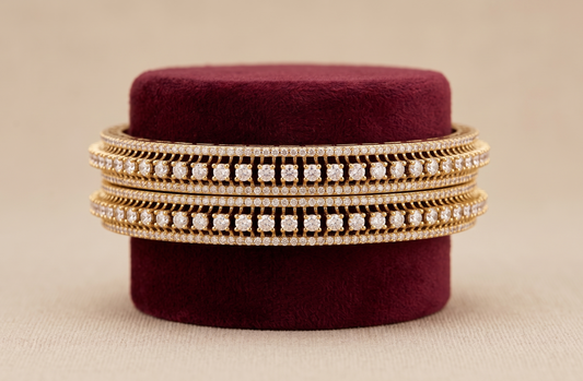 Regal Diamond Elegance Bangles