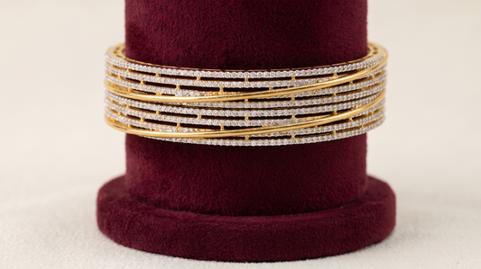 Infinity Sparkle Diamond Bangles