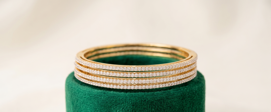 Celeste Diamond Bangle Set