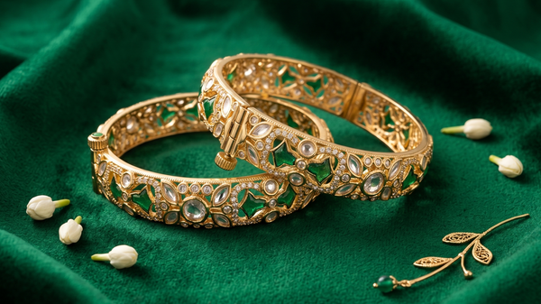 Emerald Royale Heritage Bangles