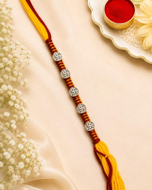 Premium Swastik Designer Rakhi for Brother